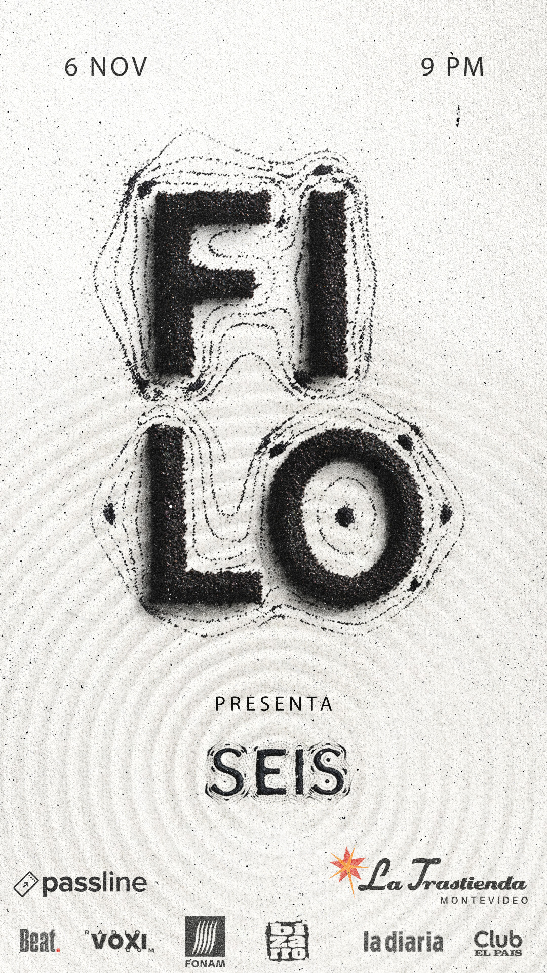 Filo presenta SEIS su nuevo disco, 6 de noviembre en La Trastienda